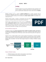 What Is Machine Learning-UNIT III