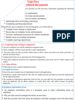 Unit 5 Work Related Documents