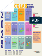 Calendario Escolar 2025 para Impressao