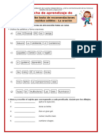 IV Ciclo Ficha de Aprendizaje - Jueves 13 de Junio Del 2024