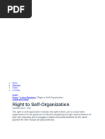 Right To Self-Organization