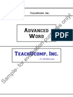 Advanced Word 2016 Sample Manual