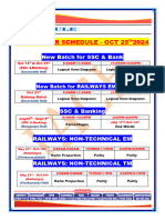 25.10.2024 Schedule