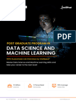 PGP in Data Science and Machine Learning Job Opportunity Program