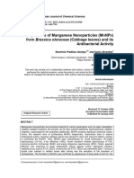 Biosynthesis of Manganese Nanoparticles (MNNPS) From (Cabbage Leaves) and Its Antibacterial Activity