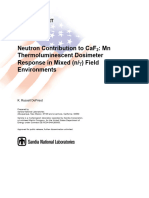 Neutron Contribution To Caf: MN Thermoluminescent Dosimeter Response in Mixed (N/) Field Environments