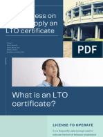 LTO Certificate Pharmacy