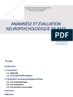 Anamnese Et Evaluation Neuropsychologique de Base