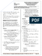 Serie Dexercices N 2 de La Logique Mathe