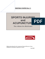 Sports Injuries and Acupuncture