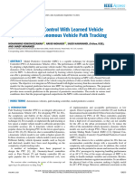 Model Predictive Control With Learned Vehicle Dynamics For Autonomous Vehicle Path Tracking