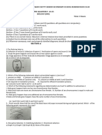 Xii Biology Pre Quarterly