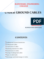 Under Ground Cables: Sri Venkateswara Engineering College