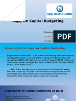 Bajaj On Capital Budgeting