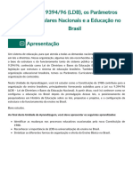 A Lei 9394 - 96 (LDB), Os Parâmetros Curriculares Nacionais e A Educação No Brasil