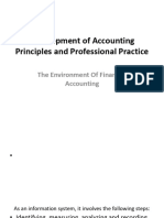 Development of Accounting Principles and Professional Practice