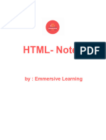 HTML - Notes