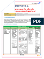 Planificación Viajando Por Ciencia Experimento Agos