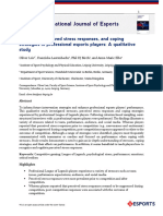 Stressors, Perceived Stress Responses, and Coping Strategies in Professional Esports Players: A Qualitative Study