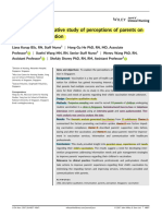 A Descriptive Qualitative Study of Perceptions of Parents On Child Vaccine