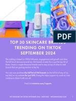 Top 30 Skincare Brands Trending On TikTok September 2024