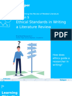 Ethical Standards in Writing Literature Review