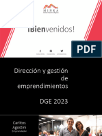 DGE 2023 - Clase 1 - Ser Emprendedor