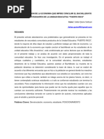 Articulo Cientifico LA DESVINCULACION Julian Quino Sullcani PUERTO RICO