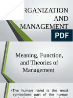 Organization AND Management