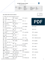 English.3 Unit 7.8 Q Bank