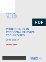 13 Model Course 1.19 Proficiency in Personal Techniques, 2000 Edition