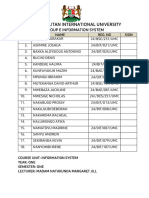 Information System Group E Course Work