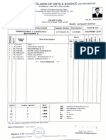 1st Semester Mark List