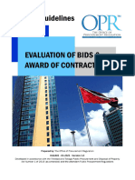 Evaluation of Bids and Award of Contracts PDF