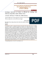 Seedlings Characters of Wheat As Affected by Soaking With Chitosan and Proline Under Salinity Stress