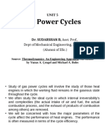 Gas Power Cycles