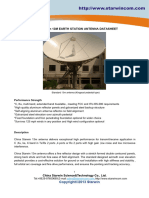 China Starwin 13m Standard Earth Station Antenna Datasheet (Cass Grain) - Y