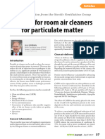 REHVA Journal Article On Room Air Cleaners