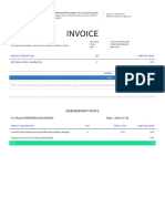 Invoice: Disbursement Notes