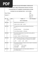 21UVCCOM11 - Income Tax Law and Practice-I - QP