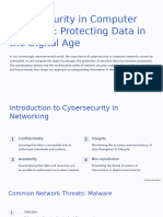 Cybersecurity in Computer Networks Protecting Data in The Digital Age