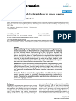 Prediction of Drug Target Based On Sequence