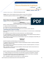 LEI 12726 - Institui A Política Estadual de Recursos Hídricos e Adota Outras Providências.