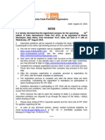 IITF 2024 - Notice Regarding Start of Registration