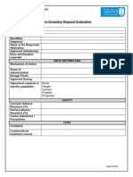 Pharmacy Use Non-Formulary Request Evaluation Form - FINAL