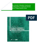 Buy Ebook Subjetividade e Direito Tributário Teorias Da Equidade Na Tributação e o Sujeito Do Direito Tributário Thiago Álvares Feital Cheap Price