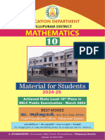 10th Maths Study Material 2024 25 English Medium PDF Download