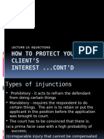 Lecture 15 - Injunctions