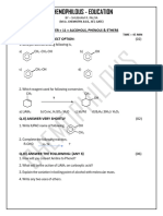 Alcohol, Phenol, Ethers Test