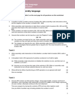 Assembly Language Worksheet 1